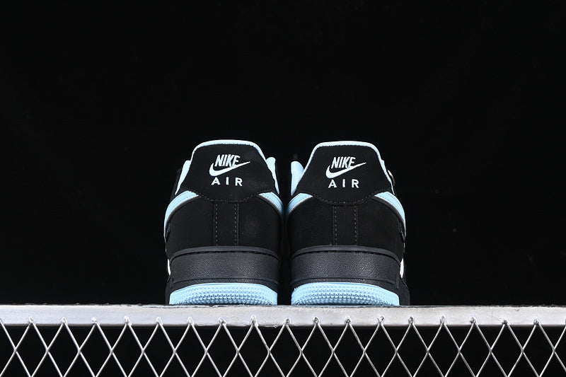 Nike Air Force 1  "Black/White/Tourquise"