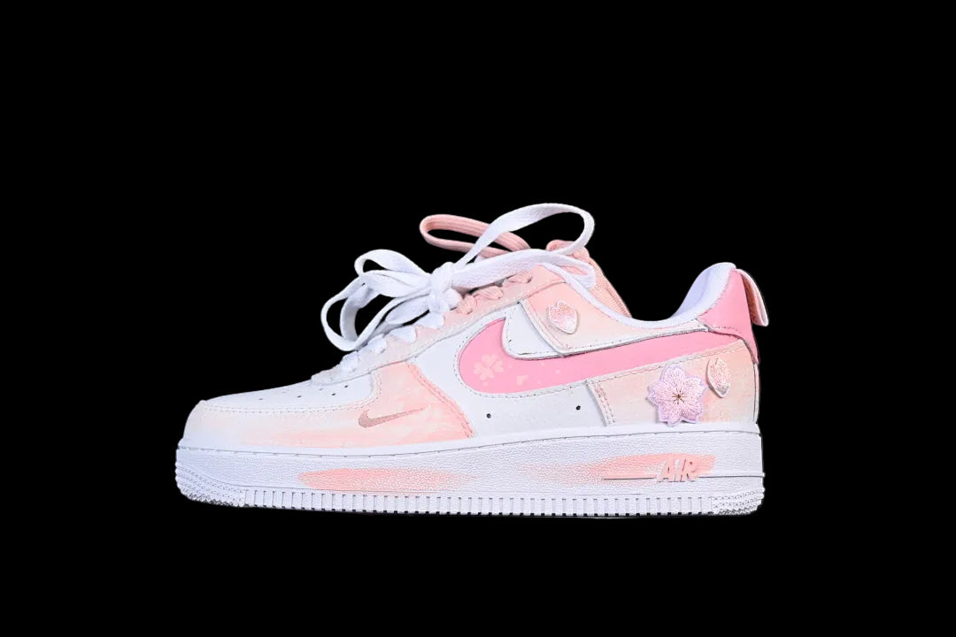 Nike Air Force 1 Custom Pink Blossom Flower