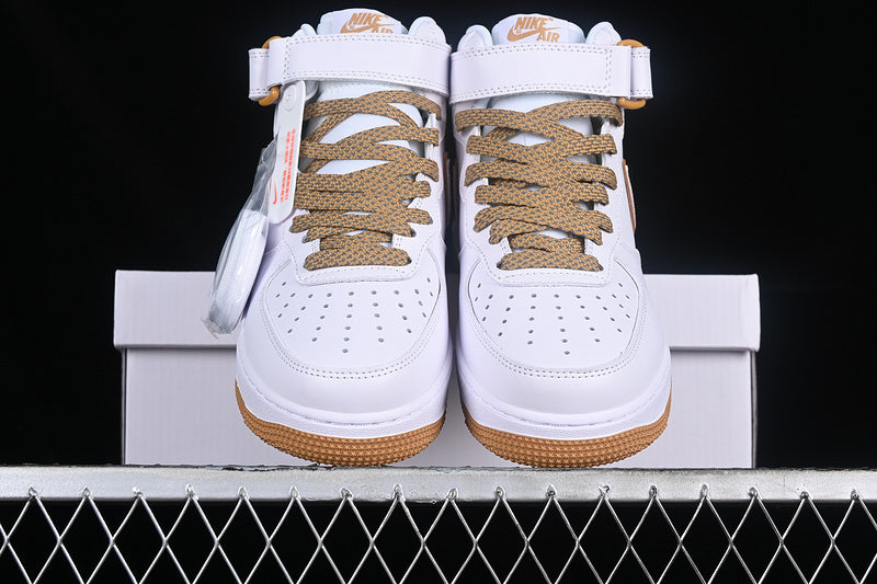 Nike Air Force 1 Mid "White/Sand"