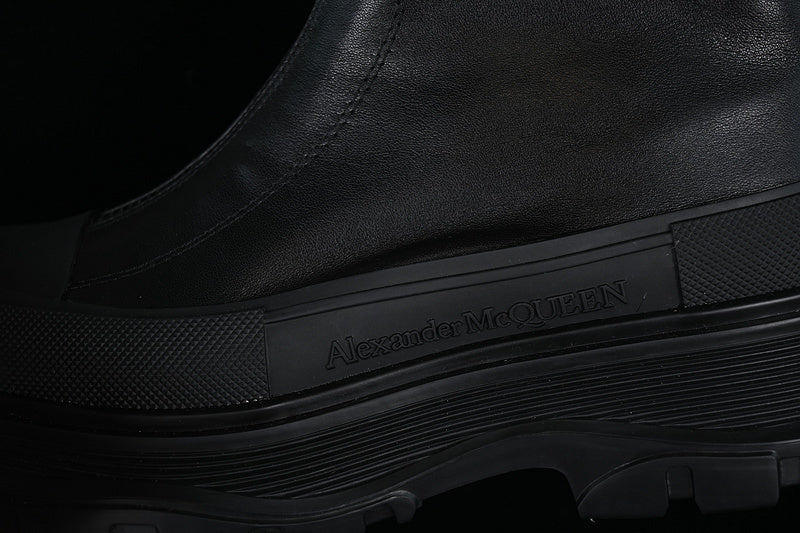 A McQ Tread Slick Leather Boots "Black"