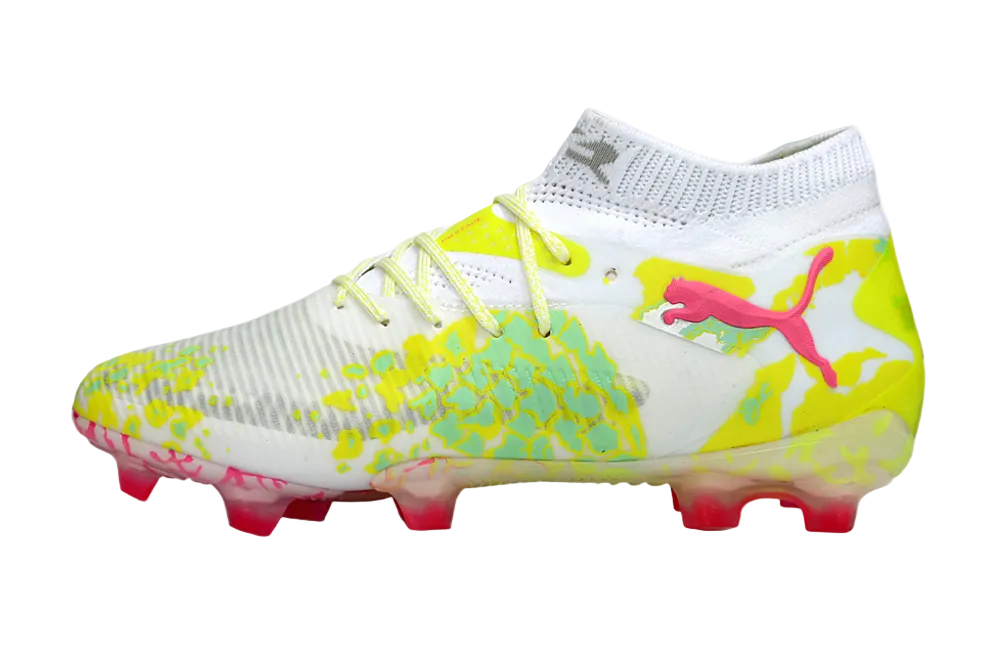 Puma Future 8 Ultimate FG "White/Pink/Glow Yellow"