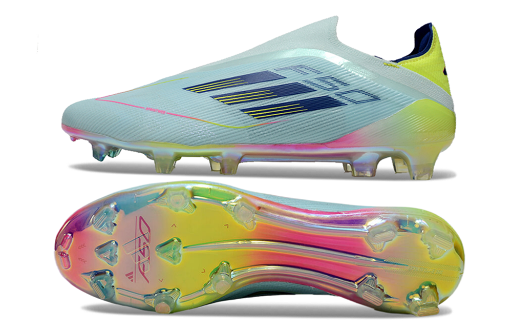 ADIDAS  F50 Elite Laceless FG "Stellar Icon Semilucid Blue"