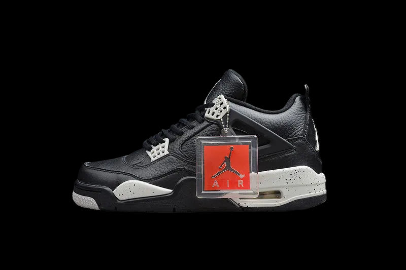 Air Jordan 4 Retro  LS "Black Oreo"