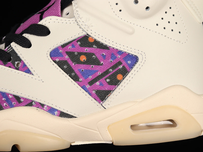 Air Jordan 6 Retro  "Quai 54 Sail Black Purple"