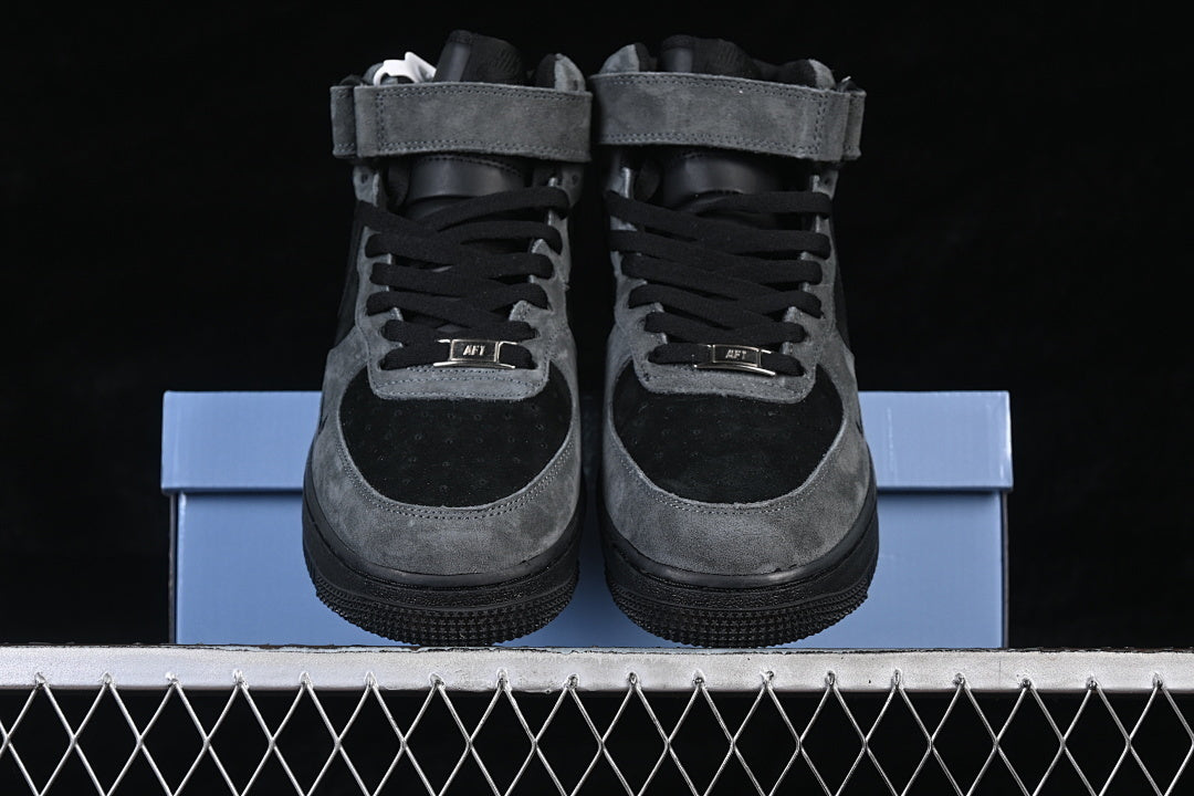 Nike Air Force 1 Mid "Black/Grey"
