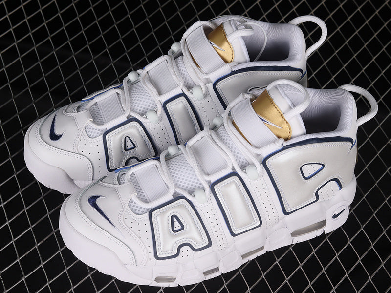 Nike Air More Uptempo "White/Mid Night Navy"