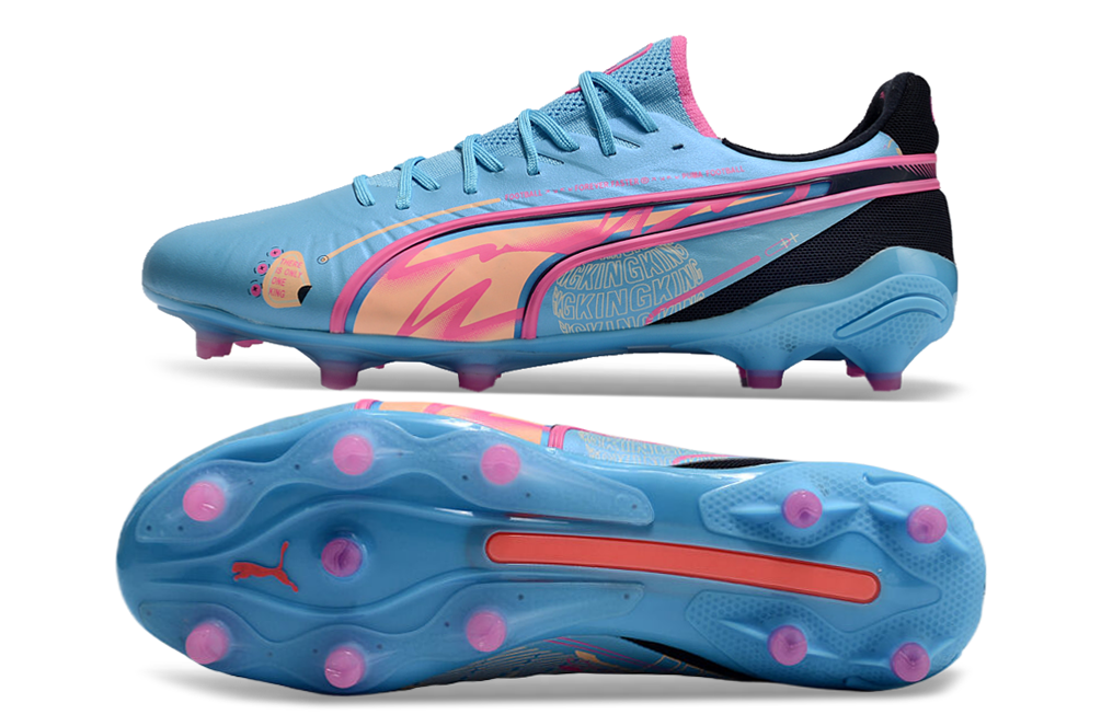 PUMA King Ultimate FG/AG "Luminous Blue/Poison Pink"