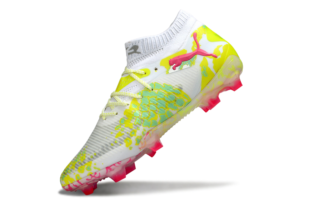 Puma Future 8 Ultimate FG "White/Pink/Glow Yellow"