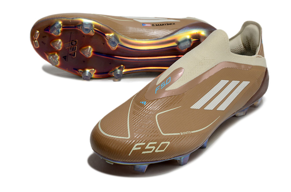 ADIDAS x Bad Bunny x Lionel Messi  F50 Elite Laceless FG "Cardboard Cream White"
