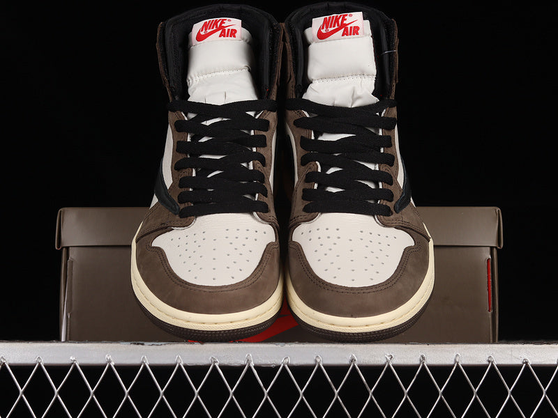 Air Jordan 1 Retro High OG X Travis Scott "Sail Mocha"