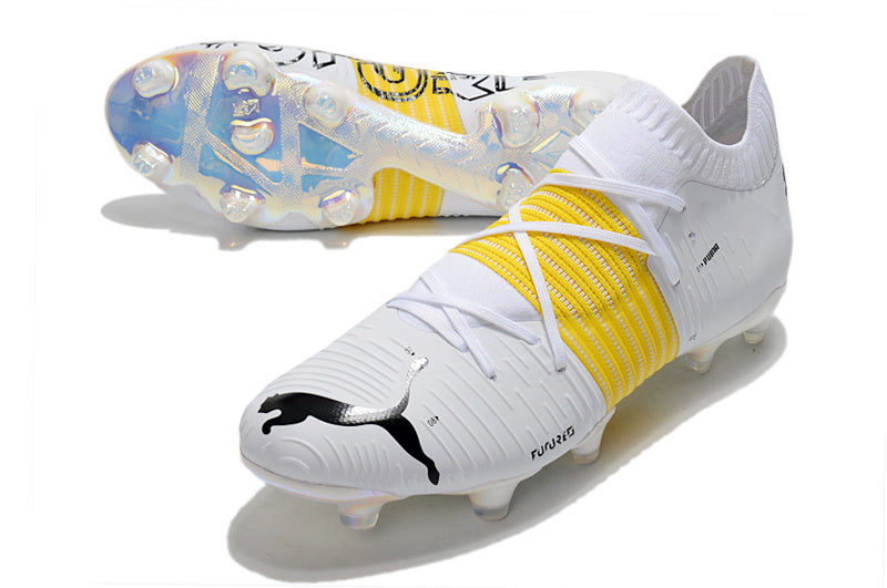PUMA Future Z 1.2 FG AG "All White/Yellow"