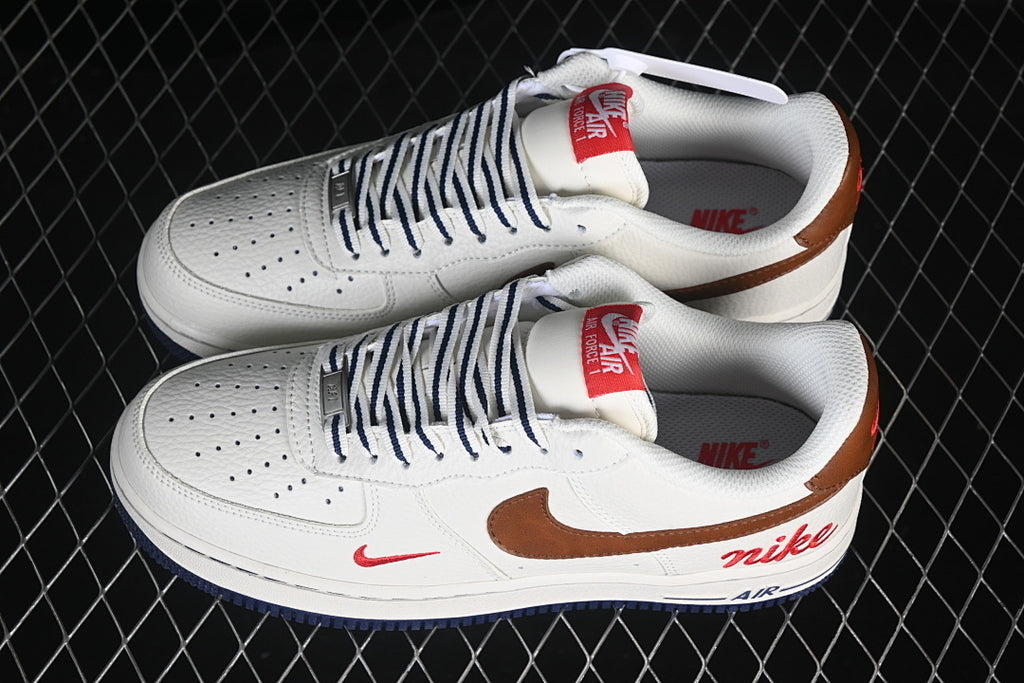 Nike Air Force 1  "White/Brown"