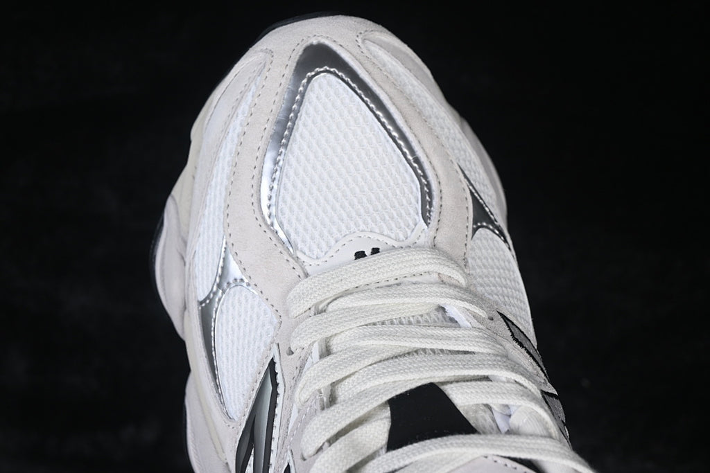 NB 9060 "White/Black/Metallic Silver"