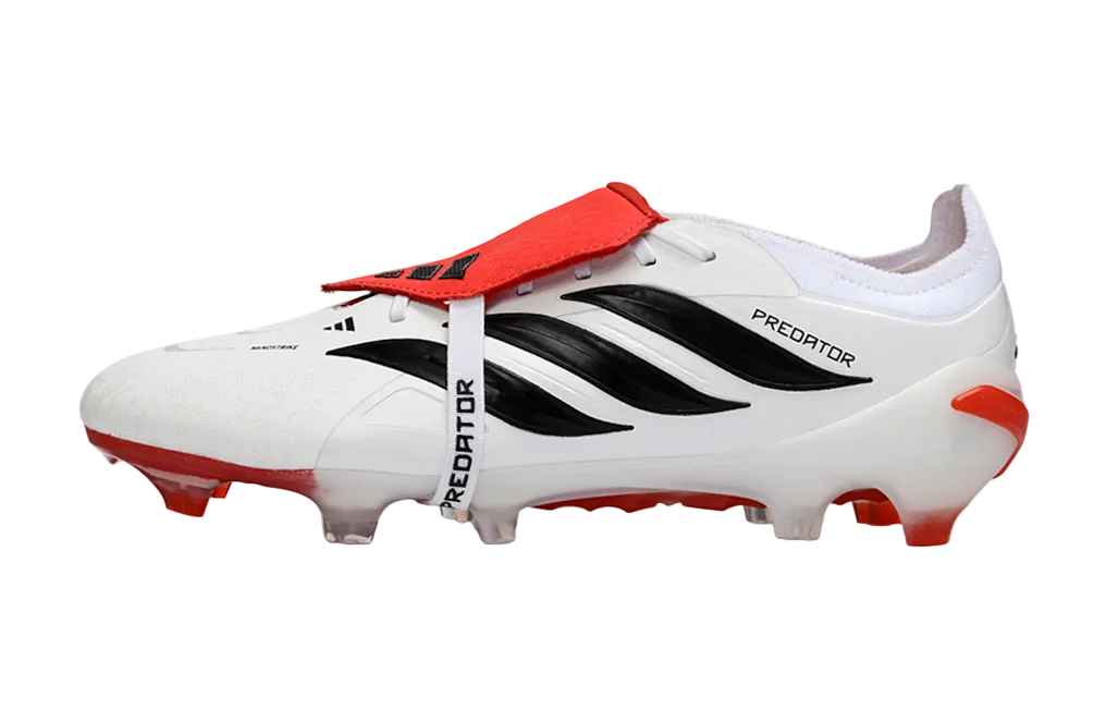 ADIDAS Predator 26 Elite Fold-over Tongue  FG  "White/Red"