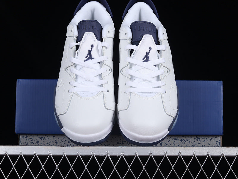 Air Jordan 6 Retro Low "White/Midnight Navy"
