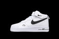 Nike Air Force 1 Mid "All White/Black"