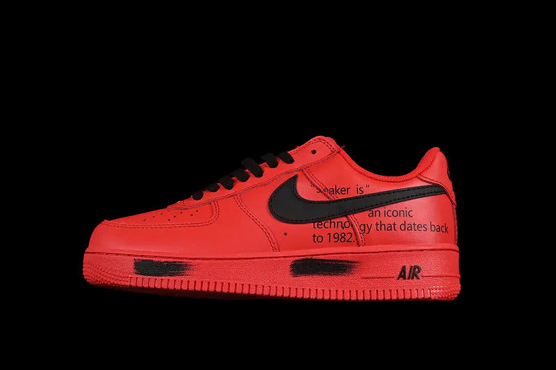 Nike Air Force 1 "All Red/Black"