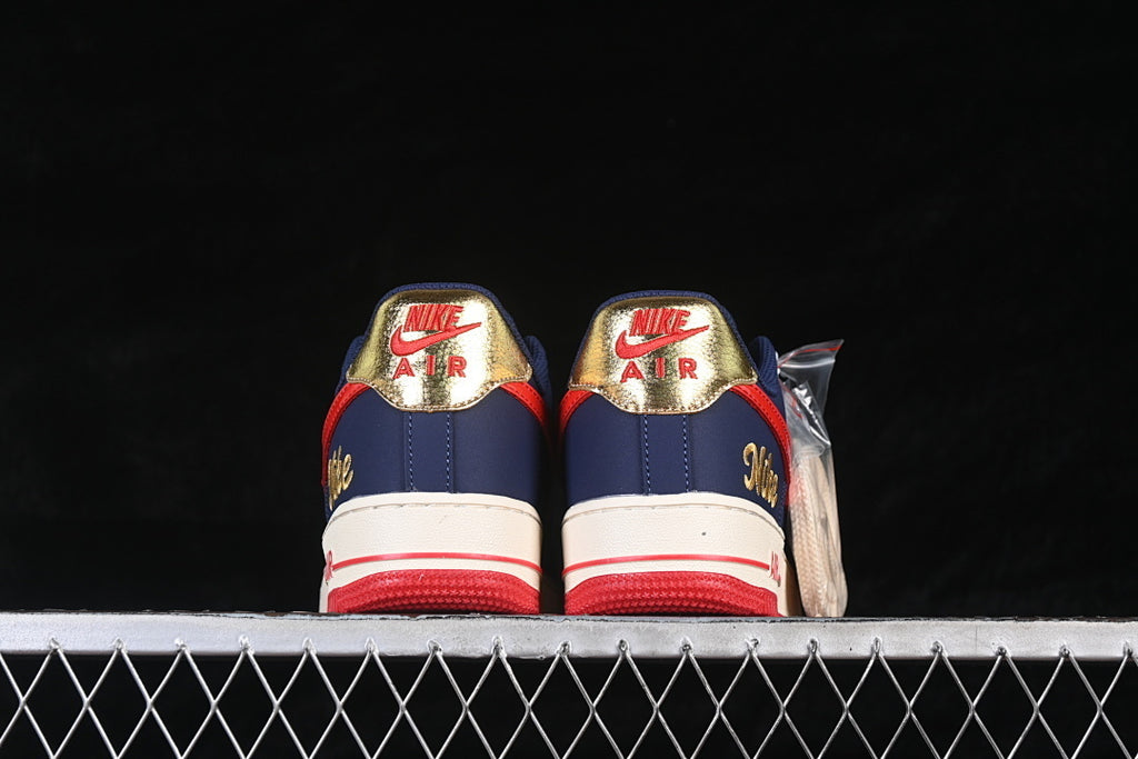 Nike Air Force 1  "Dark Blue/ Gold"
