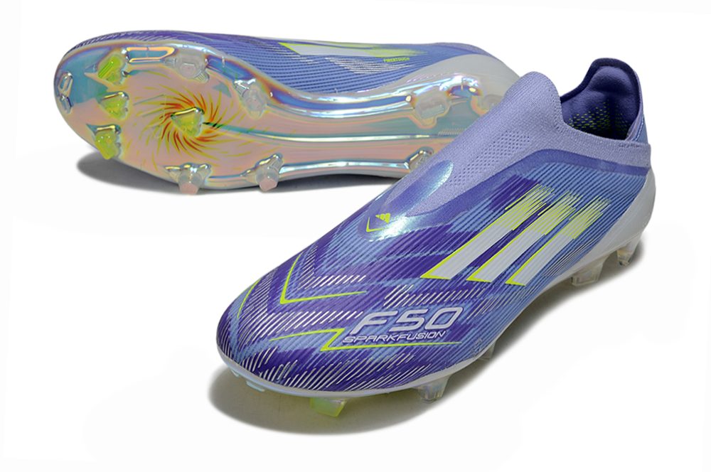 ADIDAS  F50 Elite Laceless FG "Violet Tone Lucid Lemon Purple Rush"