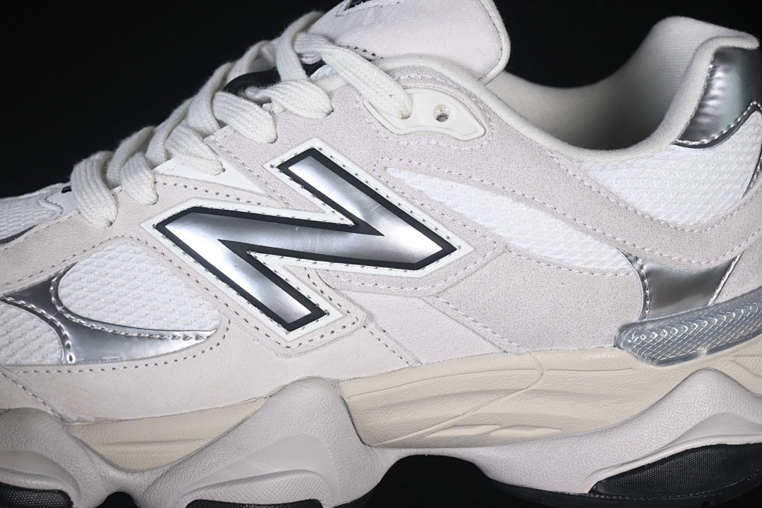 NB 9060 "White/Black/Metallic Silver"