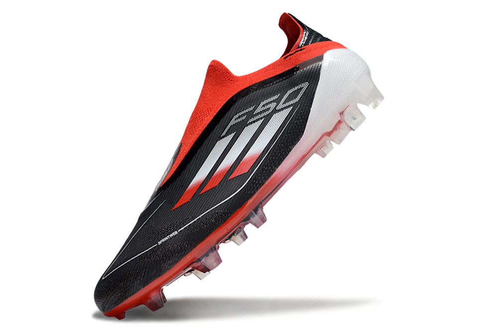 ADIDAS  F50 Elite Laceless FG "White and Red Firm"
