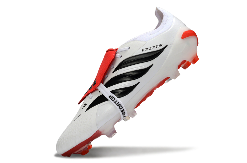 ADIDAS Predator 26 Elite Fold-over Tongue  FG  "White/Red"