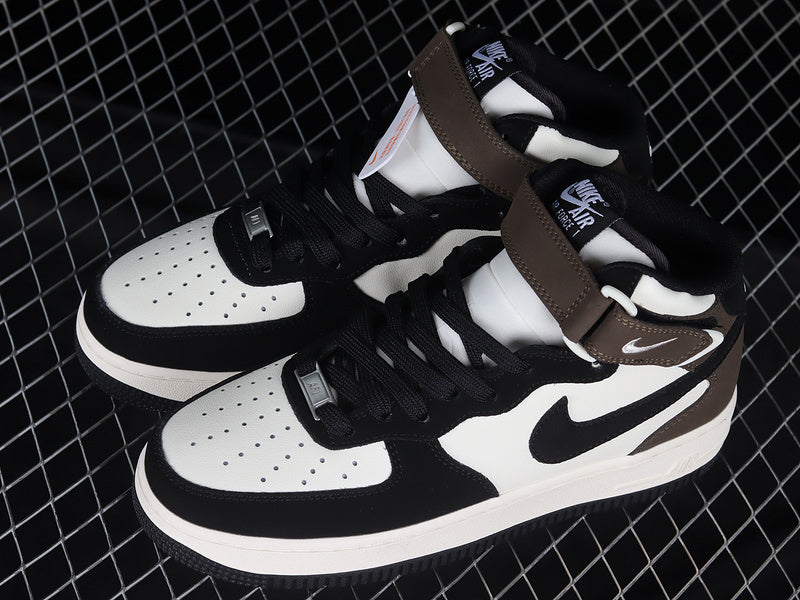 Nike Air Force 1 Mid "Black/Brown/White"