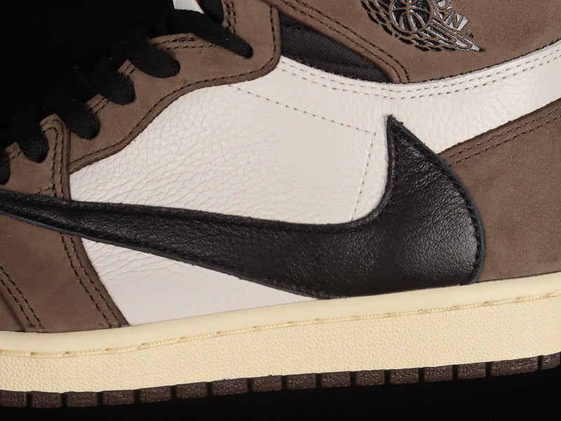 Air Jordan 1 Retro High OG X Travis Scott "Sail Mocha"