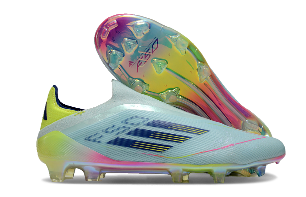 ADIDAS  F50 Elite Laceless FG "Stellar Icon Semilucid Blue"