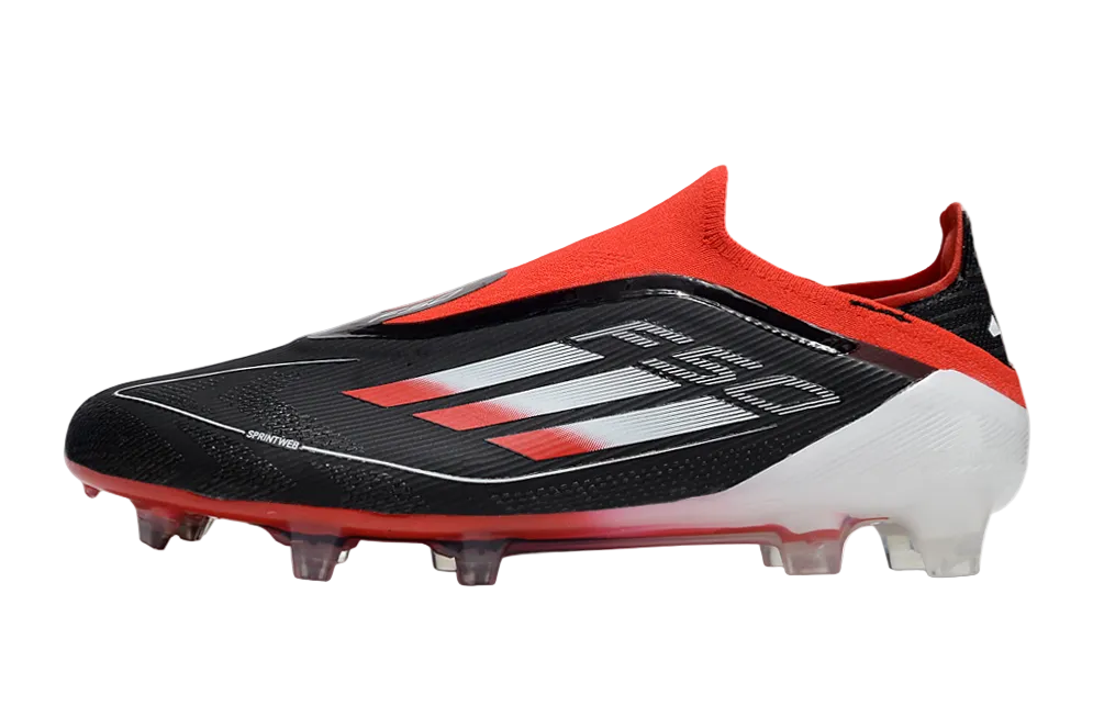 ADIDAS  F50 Elite Laceless FG "White and Red Firm"