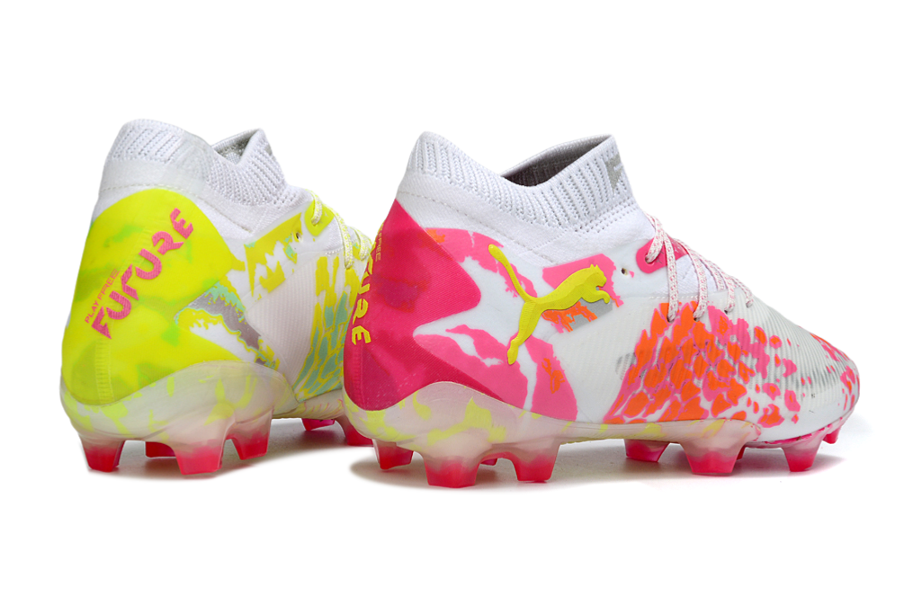 Puma Future 8 Ultimate FG "White/Pink/Glow Yellow"