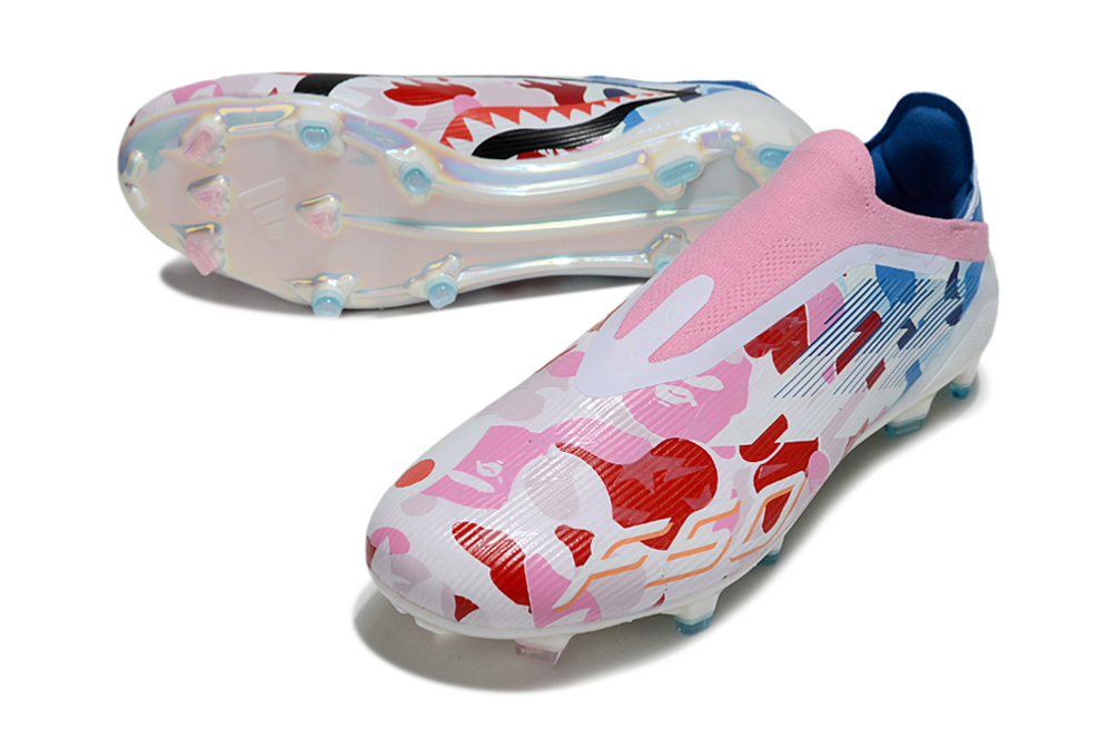 ADIDAS BAPE X Adizero F50 Laceless FG "Pink"