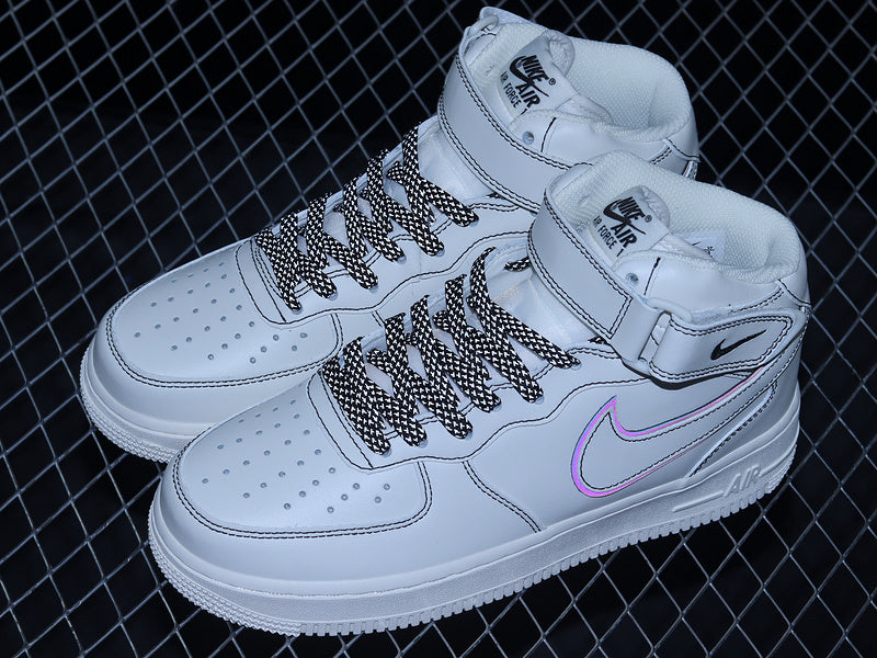 Nike Air Force 1 Mid Reflective "Triple Sail/Black"