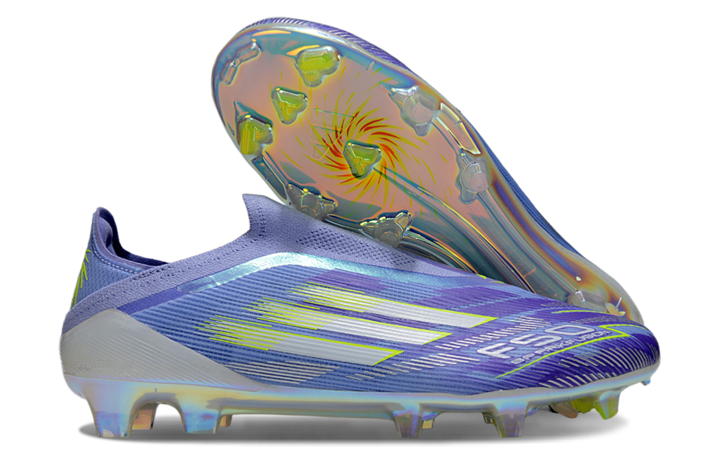 ADIDAS  F50 Elite Laceless FG "Violet Tone Lucid Lemon Purple Rush"