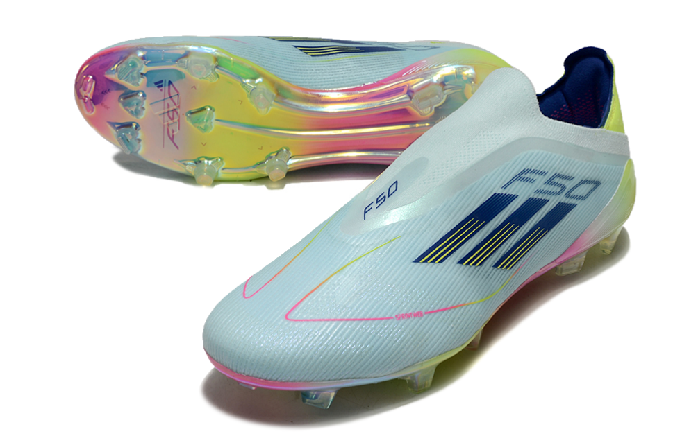 ADIDAS  F50 Elite Laceless FG "Stellar Icon Semilucid Blue"