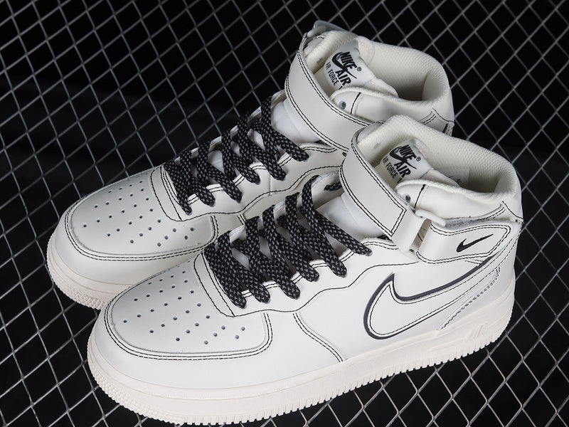 Nike Air Force 1 Mid Reflective "Triple Sail/Black"
