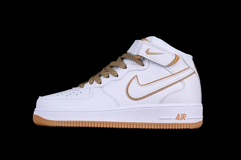 Nike Air Force 1 Mid "White/Sand"