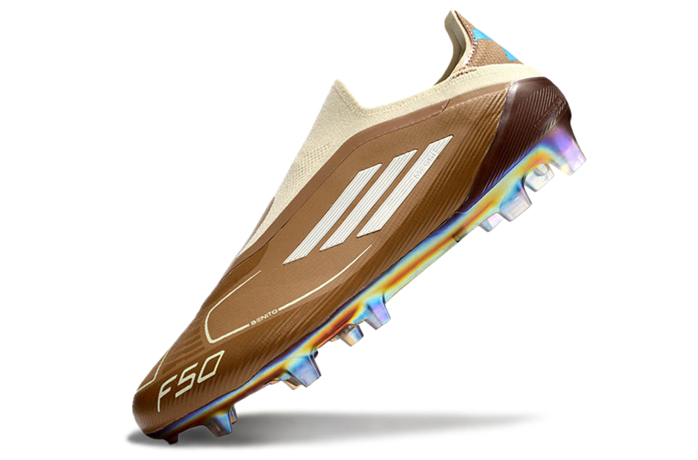 ADIDAS x Bad Bunny x Lionel Messi  F50 Elite Laceless FG "Cardboard Cream White"