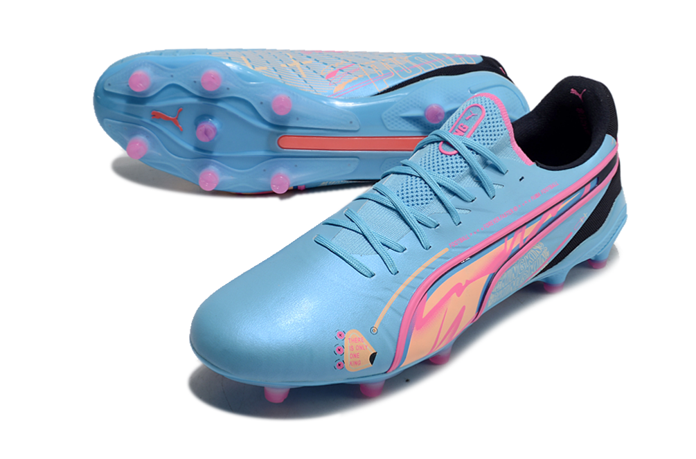 PUMA King Ultimate FG/AG "Luminous Blue/Poison Pink"