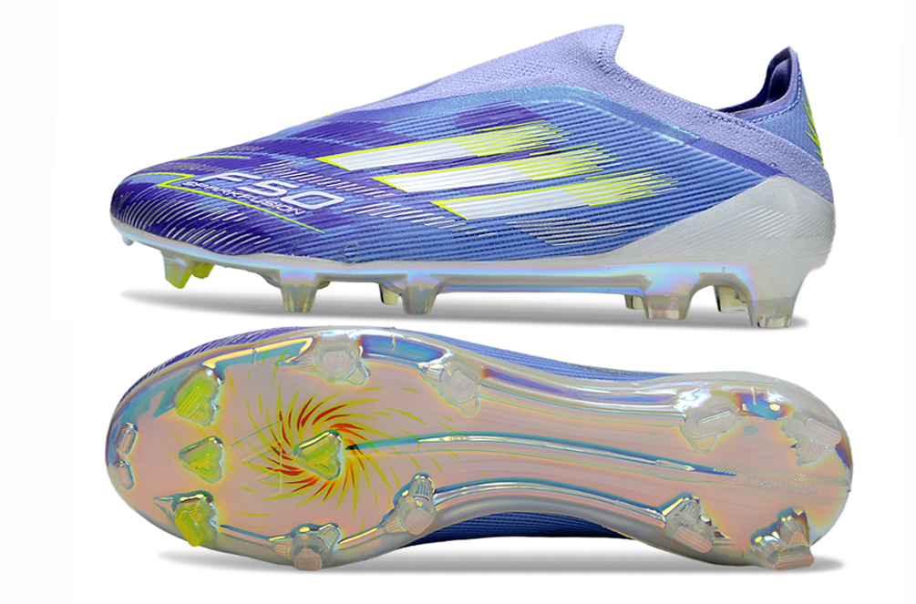 ADIDAS  F50 Elite Laceless FG "Violet Tone Lucid Lemon Purple Rush"