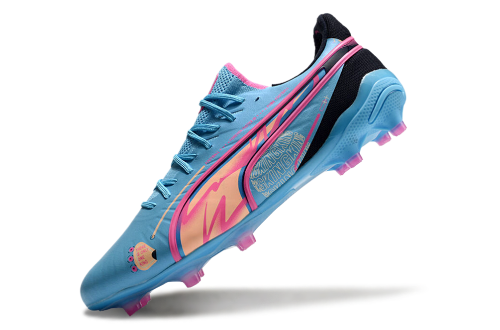PUMA King Ultimate FG/AG "Luminous Blue/Poison Pink"