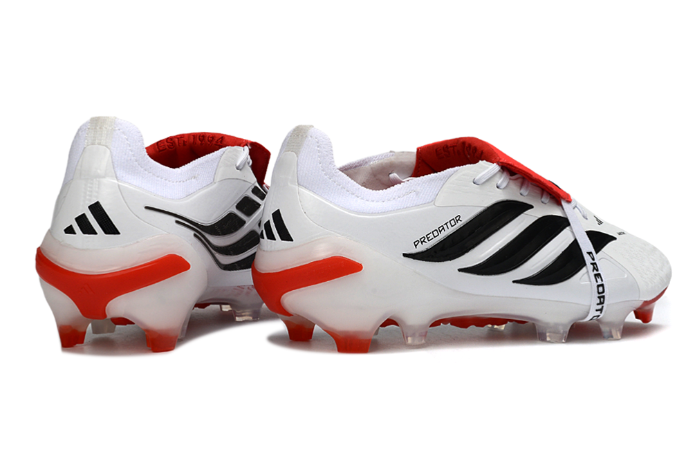 ADIDAS Predator 26 Elite Fold-over Tongue  FG  "White/Red"