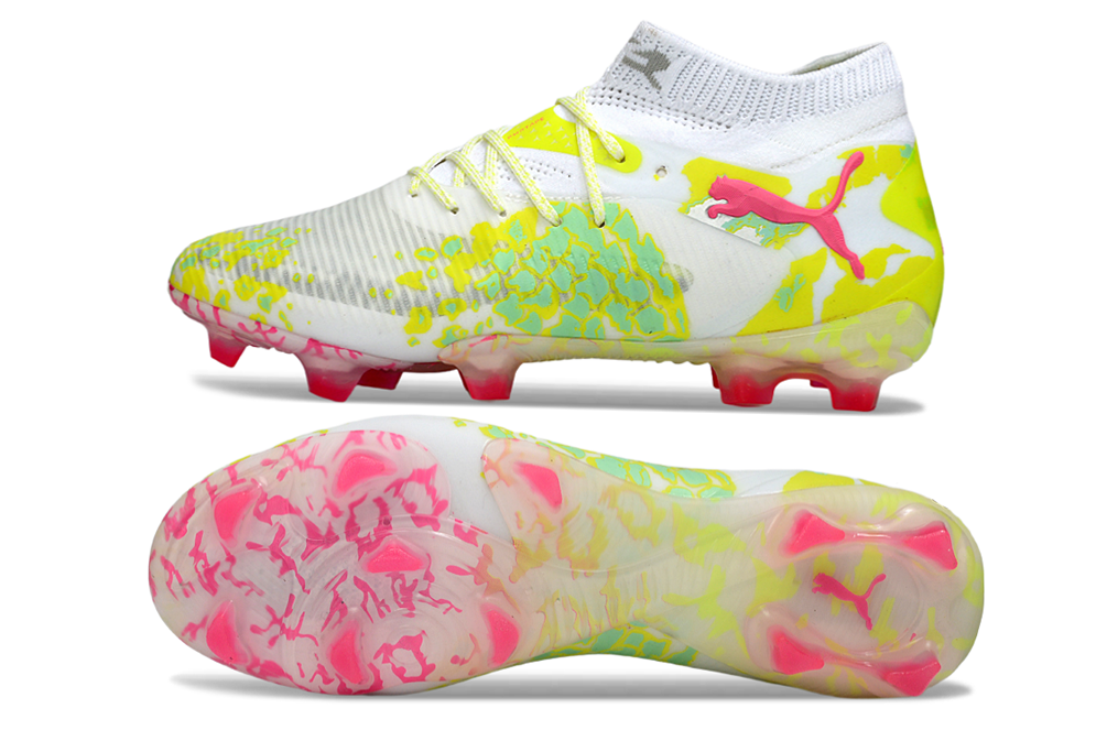 Puma Future 8 Ultimate FG "White/Pink/Glow Yellow"