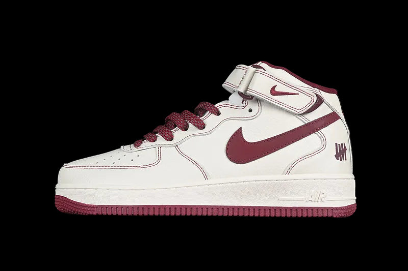 Nike Air Force 1 Mid "Black/Crimson"