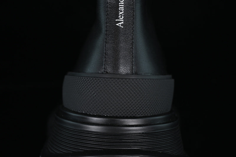 A McQ Tread Slick Leather Boots "Black"