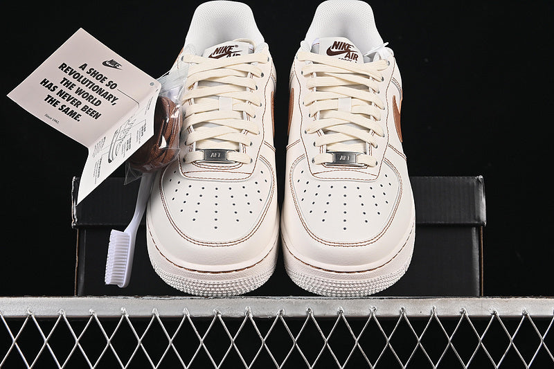 Nike Air Force 1 '07 LV8  "Ivory/Saddle Brown"