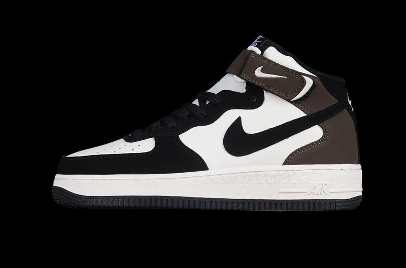 Nike Air Force 1 Mid "Black/Brown/White"