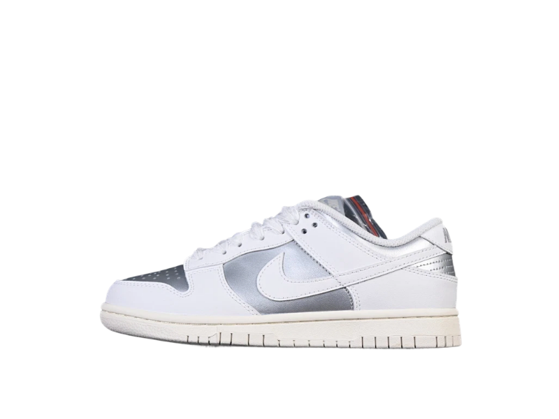 Nike SB Dunk Low "White  Metallic"
