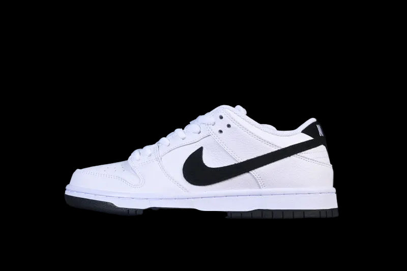 Nike SB Dunk Low "All White & Black"