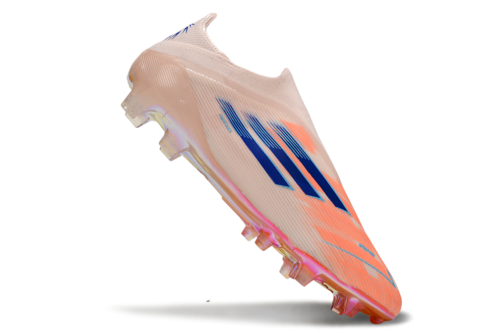 ADIDAS  F50 Elite Laceless FG "Beam Orange Lucid Blue Cloud White"